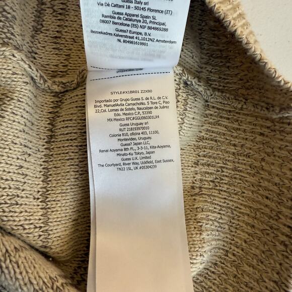 Guess Los Angeles Full Zip Sweater Mens XL Gray Knitted Long Sleeve Mock Neck - Picture 13 of 13